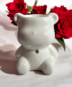 Brûleur en Céramique Ourson Blanc