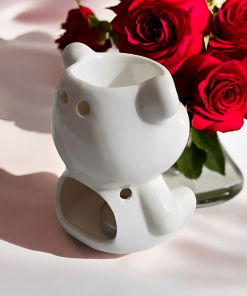 Brûleur en Céramique Ourson Blanc