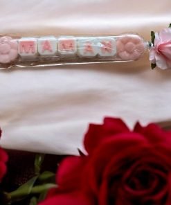 maman rose et blanc