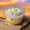 Douceur Fleur de Coton fleur bougie jaune