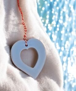 suspension coeur bleu