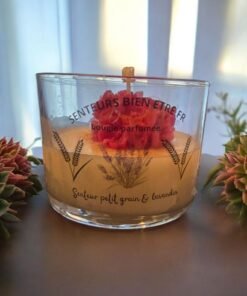 bougie petit grain lavandin artisanale